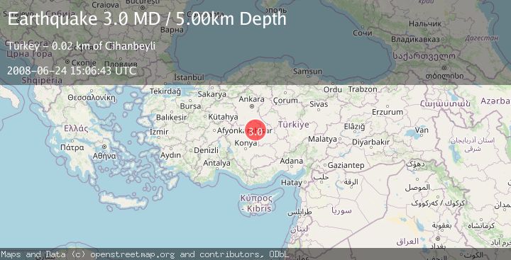 Map of CENTRAL TURKEY