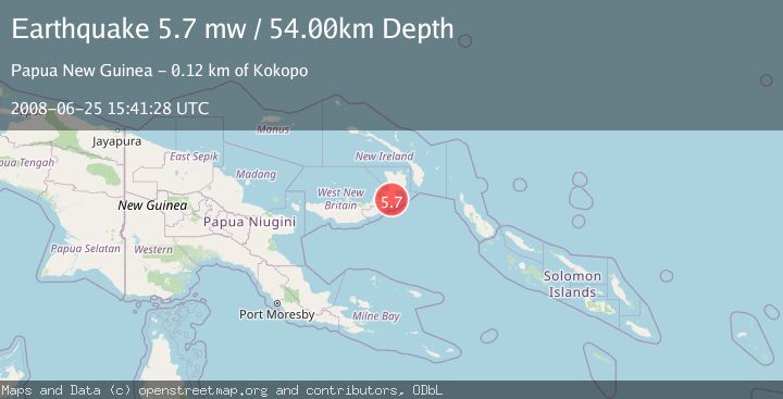 Map of NEW BRITAIN REGION, P.N.G.