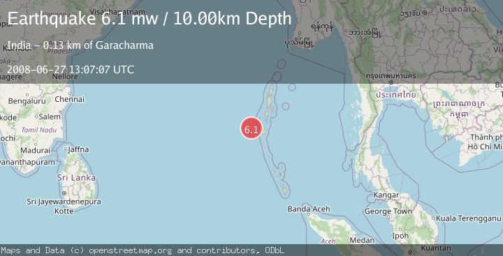 Map of ANDAMAN ISLANDS, INDIA REGION
