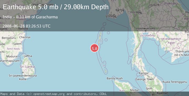 Map of ANDAMAN ISLANDS, INDIA REGION