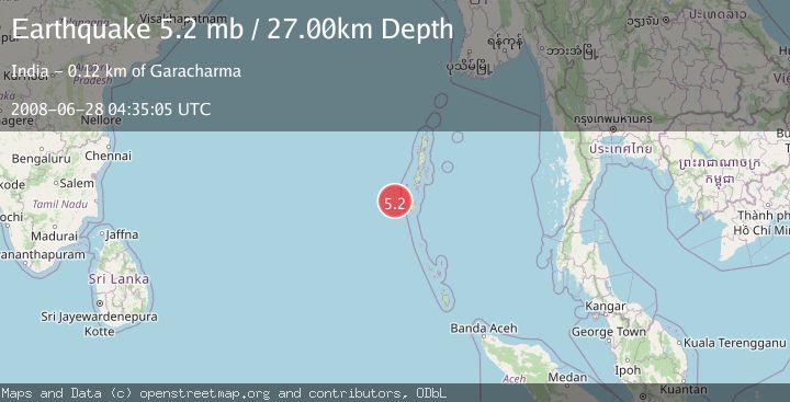 Map of ANDAMAN ISLANDS, INDIA REGION