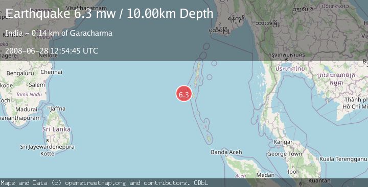 Map of ANDAMAN ISLANDS, INDIA REGION