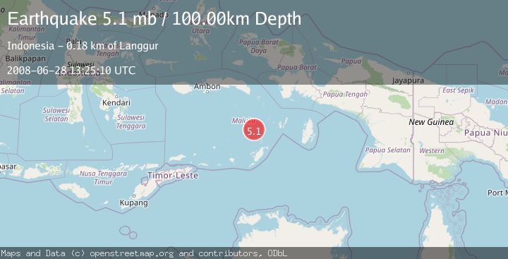 Map of KEP. TANIMBAR REGION, INDONESIA