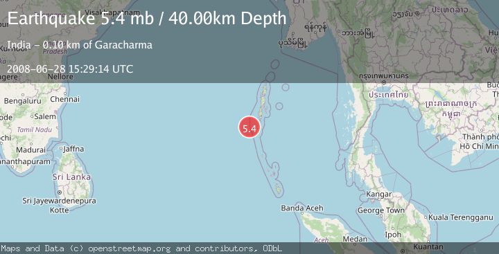 Map of ANDAMAN ISLANDS, INDIA REGION