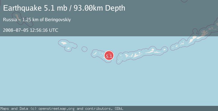 Map of RAT ISLANDS, ALEUTIAN ISLANDS