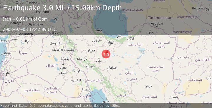 Map of CENTRAL IRAN