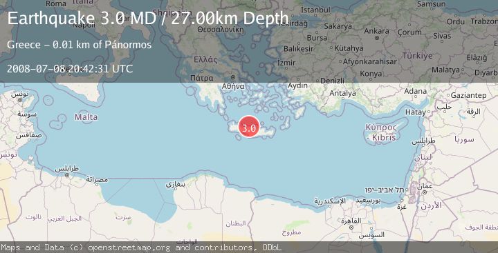 Map of CRETE, GREECE