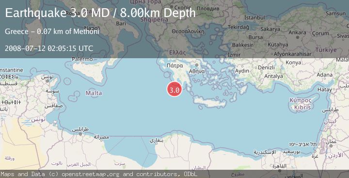 Map of SOUTHERN GREECE