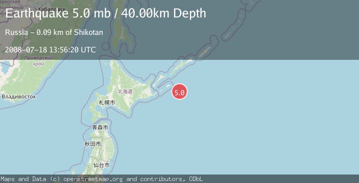 Map of KURIL ISLANDS