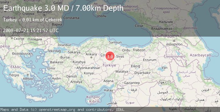 Map of CENTRAL TURKEY