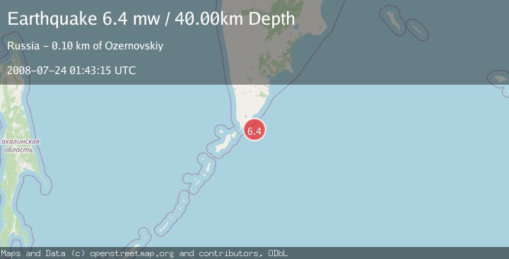 Map of KURIL ISLANDS