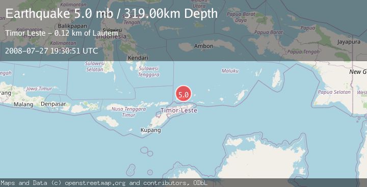 Map of KEPULAUAN BARAT DAYA, INDONESIA