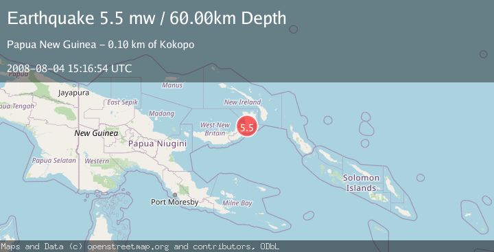 Map of NEW BRITAIN REGION, P.N.G.