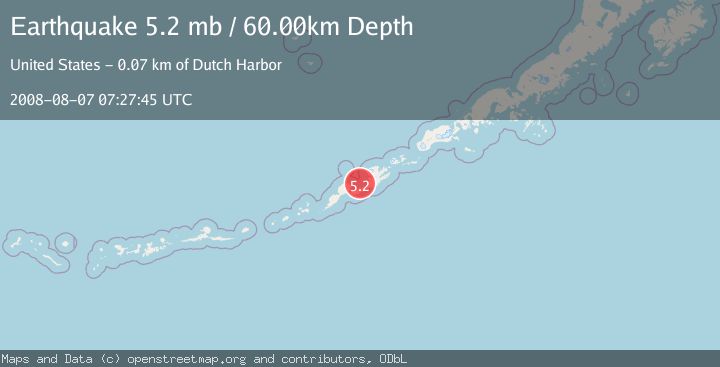 Map of FOX ISLANDS, ALEUTIAN ISLANDS