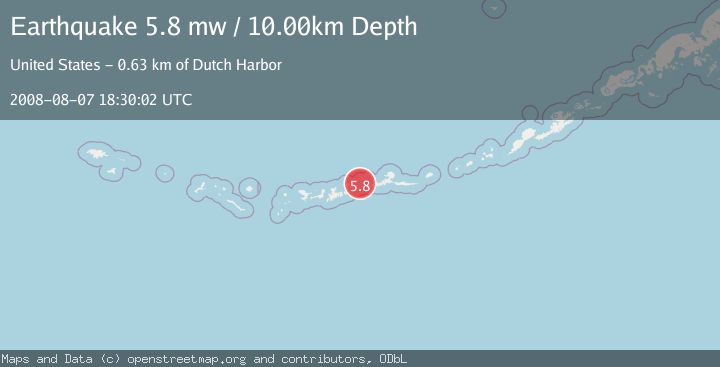 Map of ANDREANOF ISLANDS, ALEUTIAN IS.