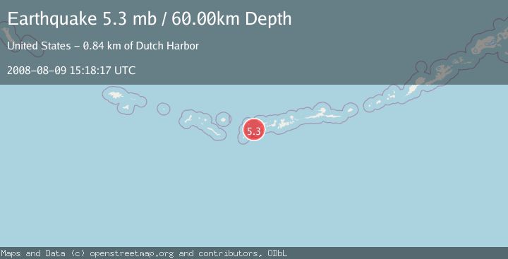 Map of ANDREANOF ISLANDS, ALEUTIAN IS.