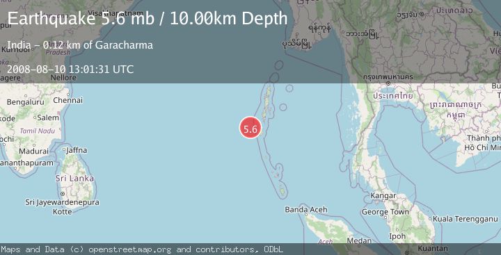 Map of ANDAMAN ISLANDS, INDIA REGION