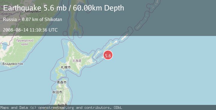 Map of KURIL ISLANDS
