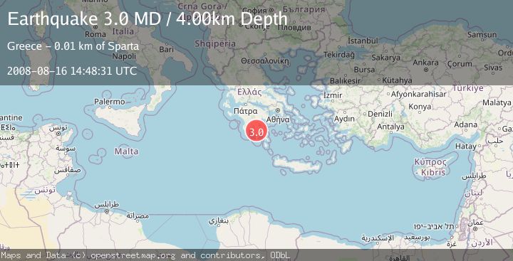 Map of SOUTHERN GREECE