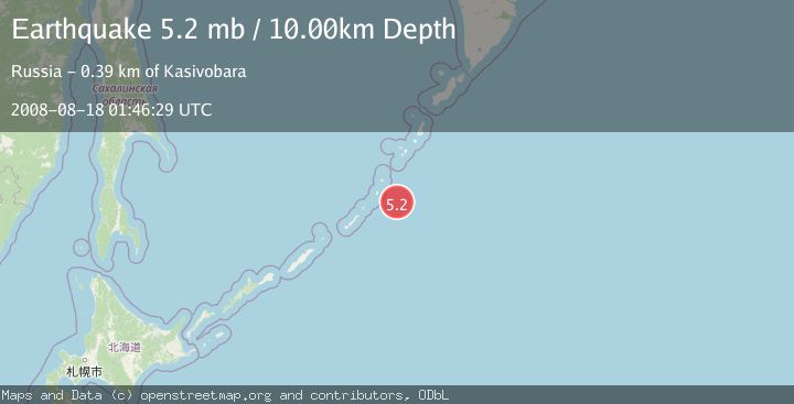 Map of KURIL ISLANDS