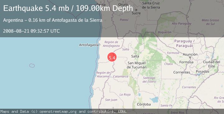 Map of ANTOFAGASTA, CHILE
