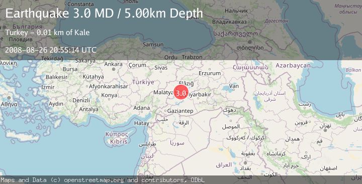 Map of EASTERN TURKEY