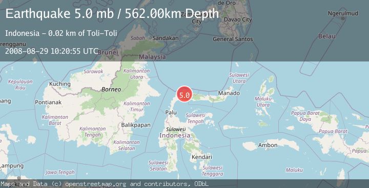 Map of MINAHASA, SULAWESI, INDONESIA