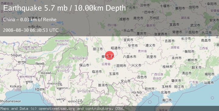 Map of SICHUAN-YUNNAN BORDER REG, CHINA