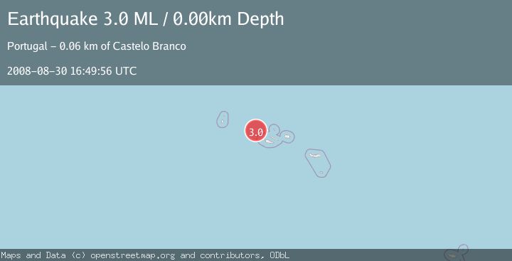 Map of AZORES ISLANDS, PORTUGAL
