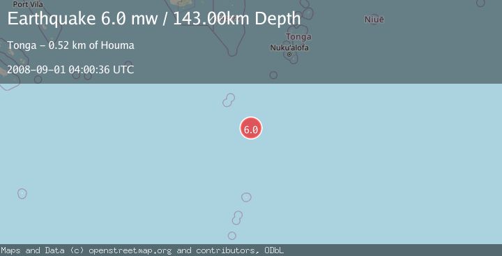 Map of SOUTH OF FIJI ISLANDS