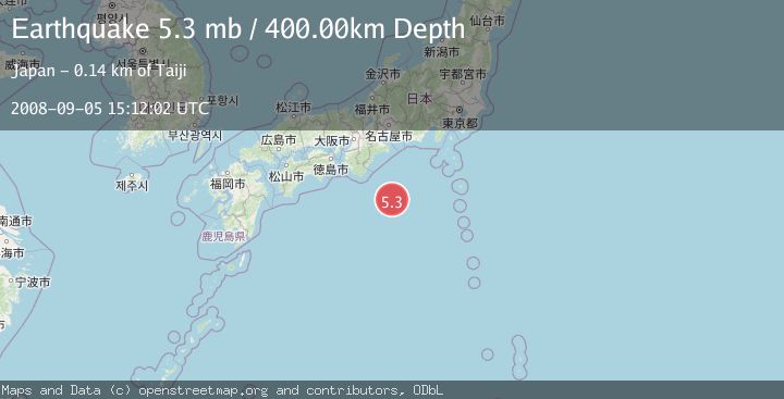 Map of IZU ISLANDS, JAPAN REGION