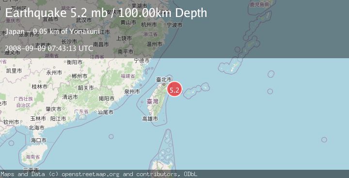 Map of TAIWAN REGION