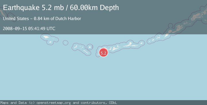 Map of ANDREANOF ISLANDS, ALEUTIAN IS.