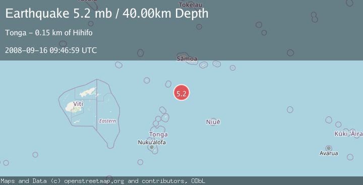 Map of SAMOA ISLANDS REGION