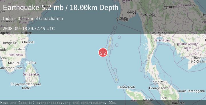 Map of ANDAMAN ISLANDS, INDIA REGION