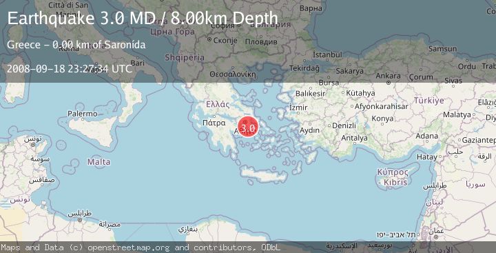 Map of SOUTHERN GREECE