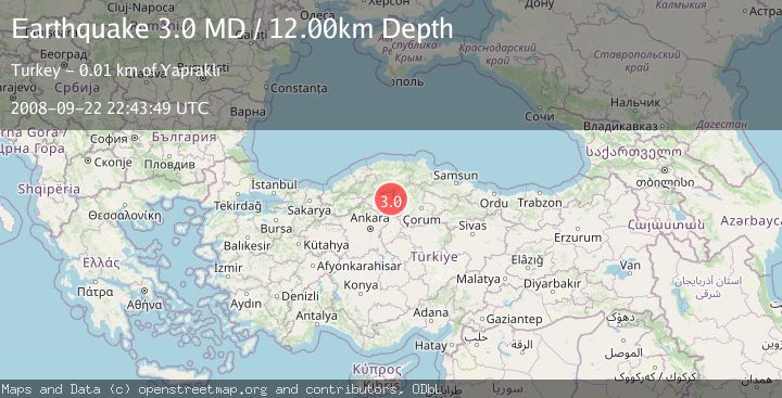 Map of CENTRAL TURKEY