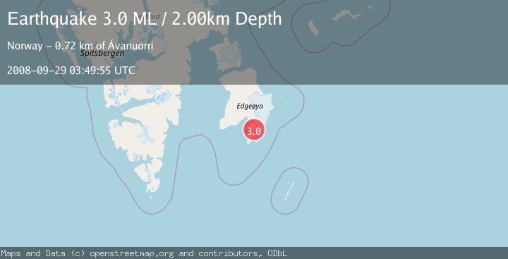 Map of SVALBARD REGION