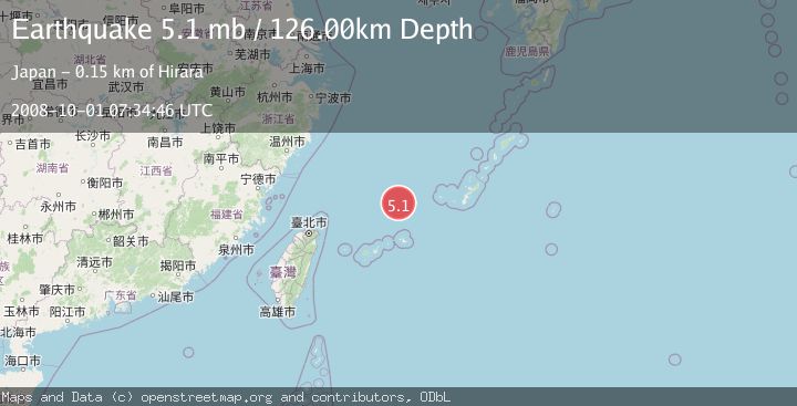 Map of NORTHEAST OF TAIWAN