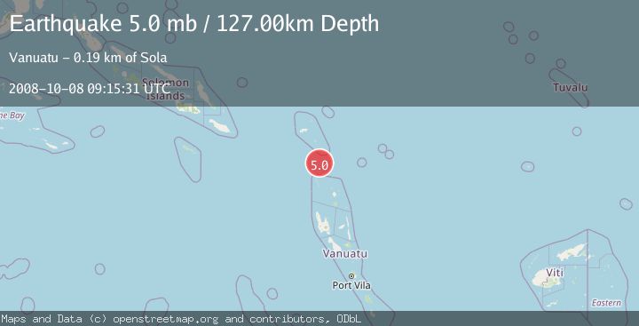 Map of SANTA CRUZ ISLANDS