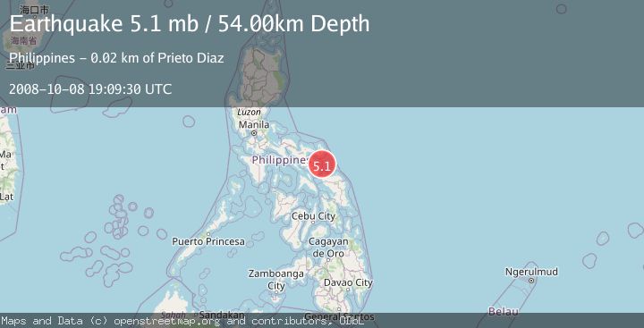 Map of CATANDUANES, PHILIPPINES