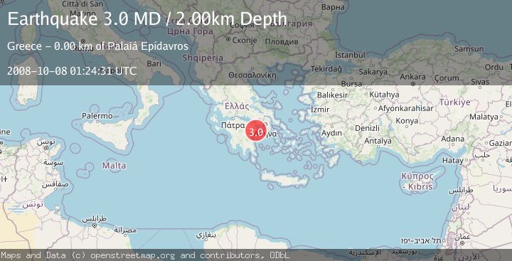 Map of SOUTHERN GREECE