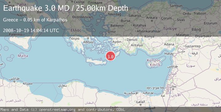 Map of CRETE, GREECE
