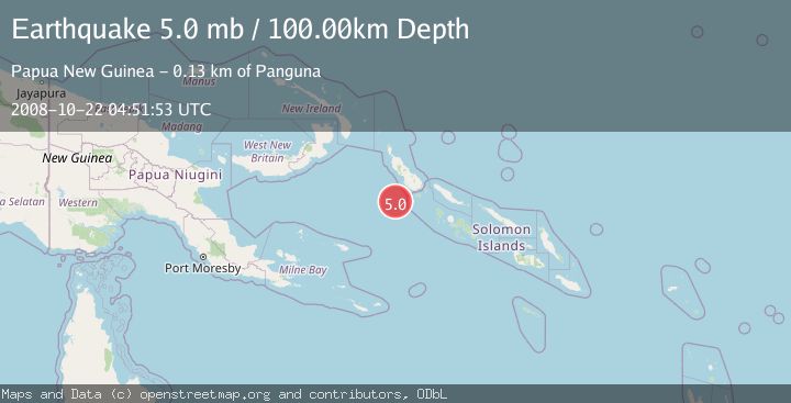 Map of BOUGAINVILLE REGION, P.N.G.