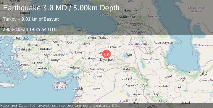 Map of EASTERN TURKEY