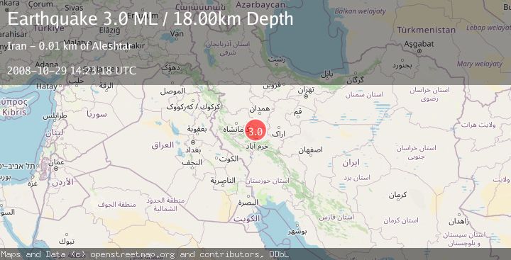 Map of WESTERN IRAN