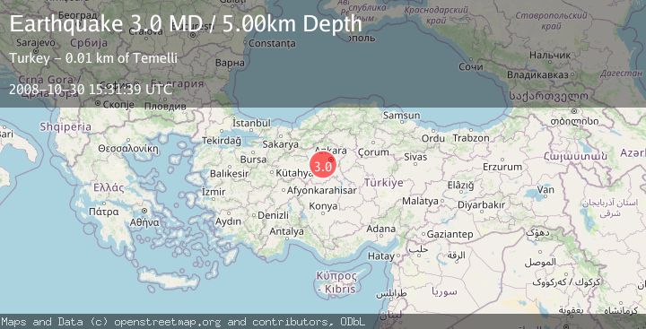 Map of CENTRAL TURKEY