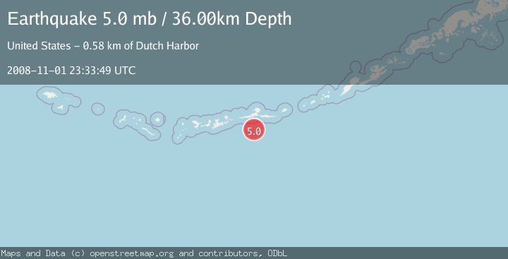Map of ANDREANOF ISLANDS, ALEUTIAN IS.