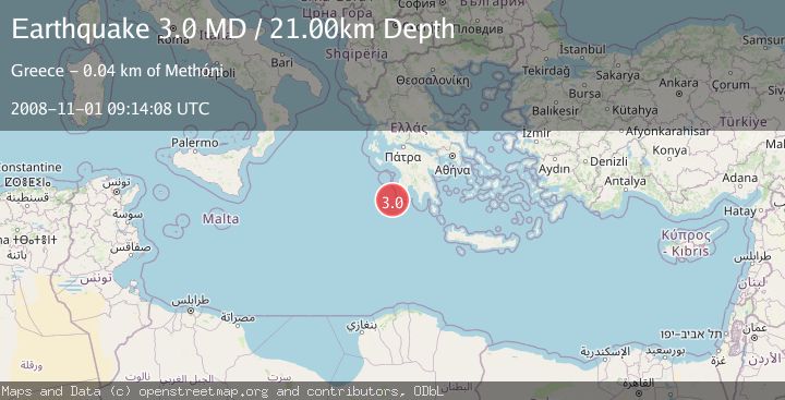 Map of SOUTHERN GREECE