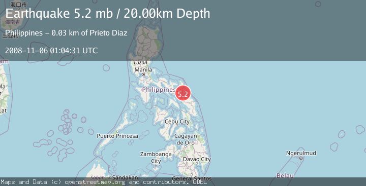 Map of CATANDUANES, PHILIPPINES